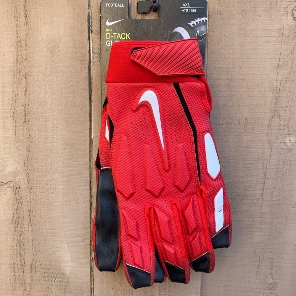Nike D-Tack 6.0 Demolition Lineman  Football Gloves / 4XL - NWT - D56